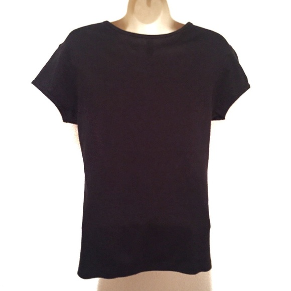 Wine Cocktails Bling Black Women’s T-shirt Large - Picture 4 of 6